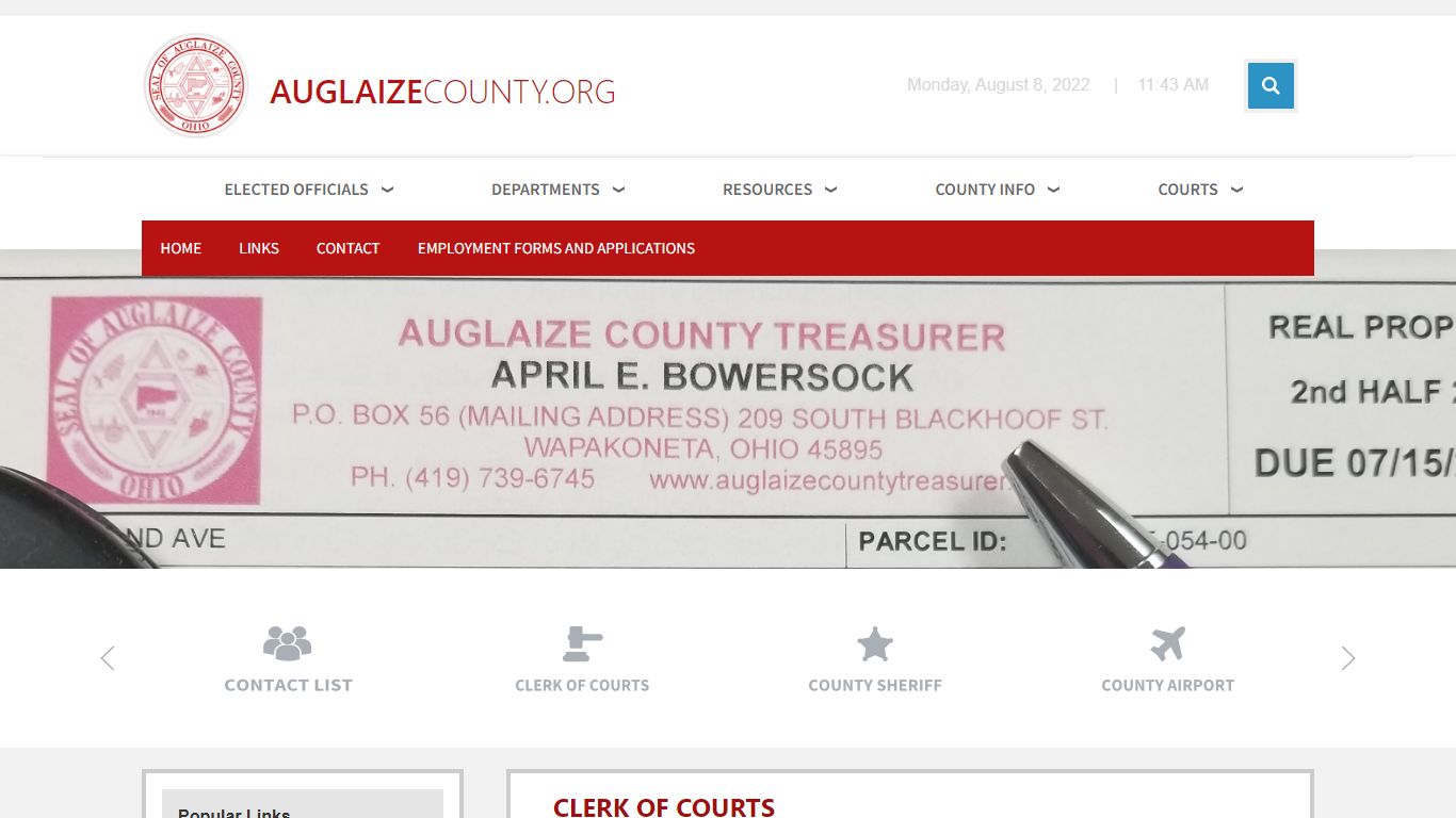 Clerk of Courts | Auglaize County